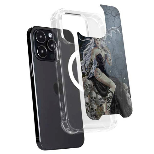 Gothic Queen with Silver Dragon by Nene Thomas iPhone 16 Pro MagSafe Case